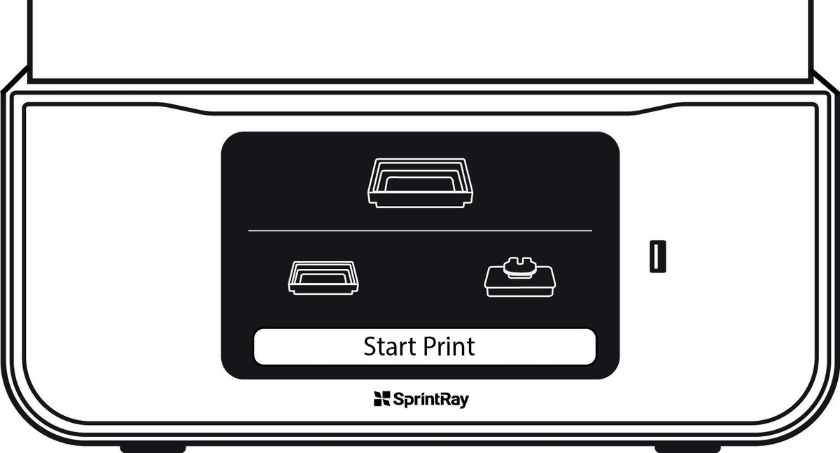 Start print from the Pro 2 queue